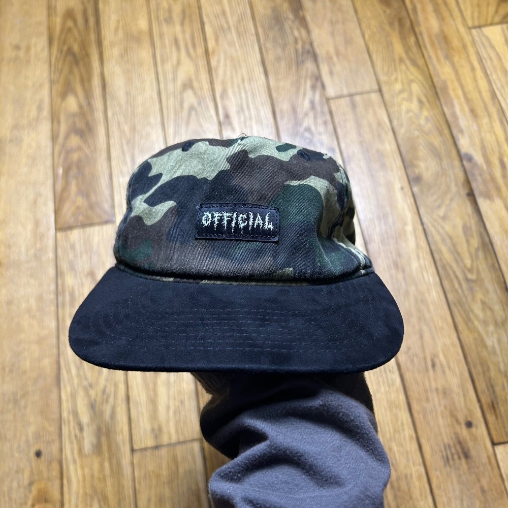 Official Jamie Thomas Skate Camo Corduroy Snapback Hat Black Flat Brim Cap